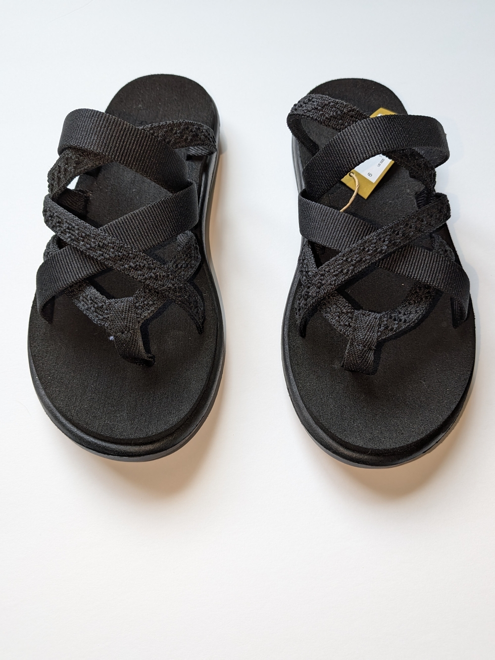 Teva Women's Black Crisscross Comfort Slide Sandals